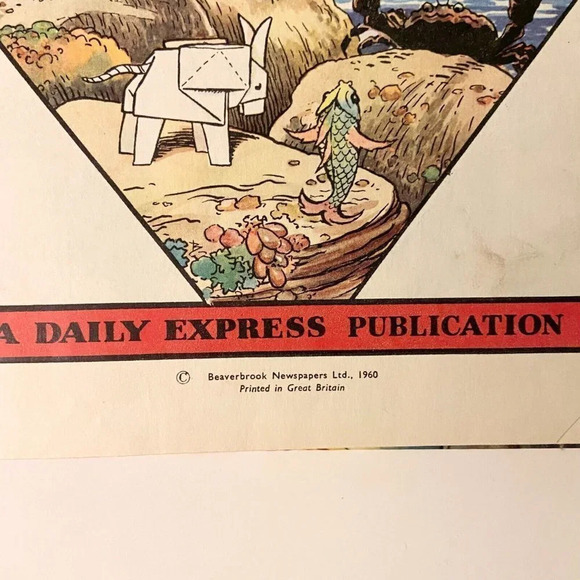 Vintage 1960 Rupert The Daily Express Annual and Magic Painting Pictures Book HC - Picture 6 of 16